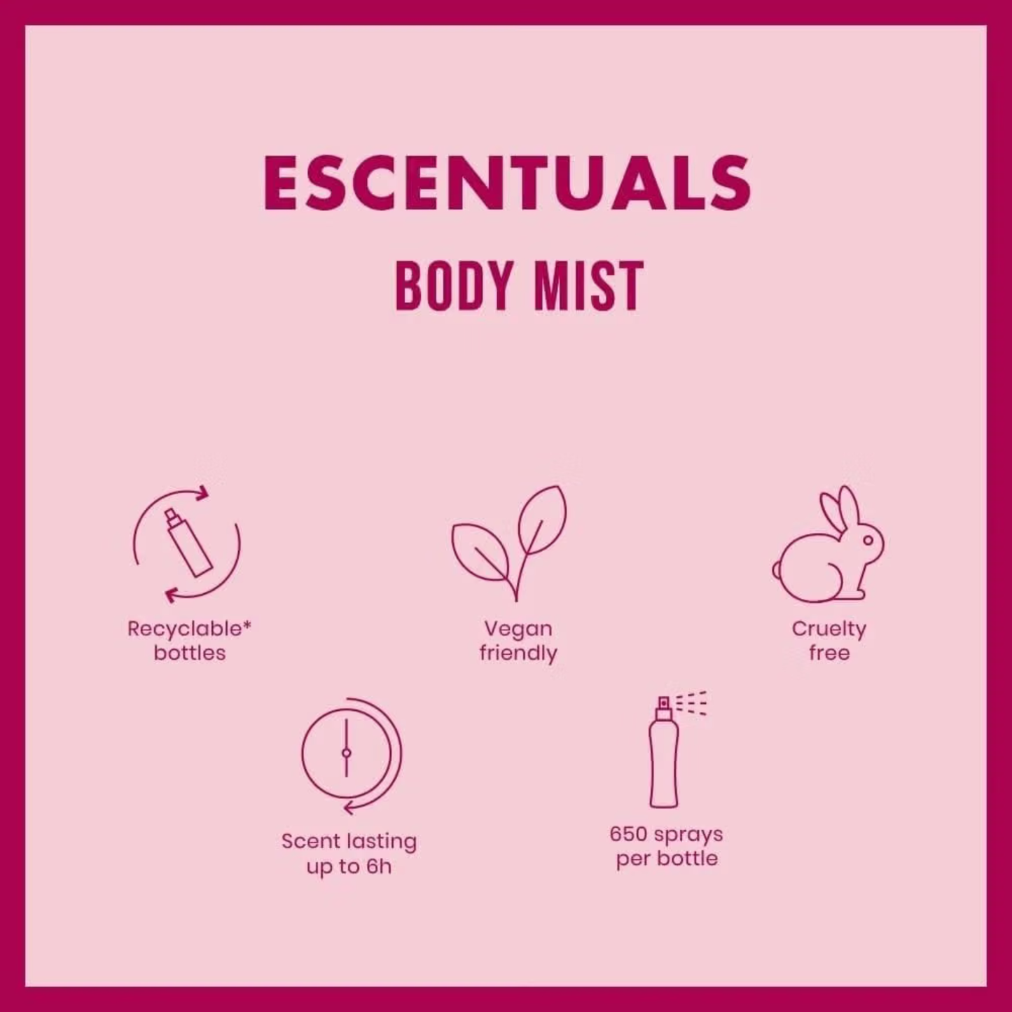 Escentuals Mini Body Mist 4 x 50ml Giftset (a fusion of scents)