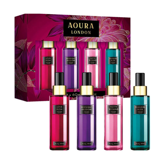 Aoura London Body Mist 4 x 60ml Giftset