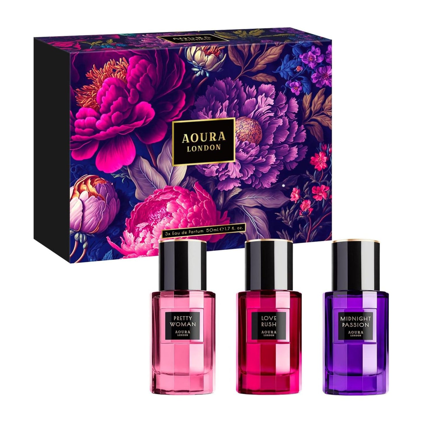 Aoura London Premium EDP 3 x 50ml Giftset