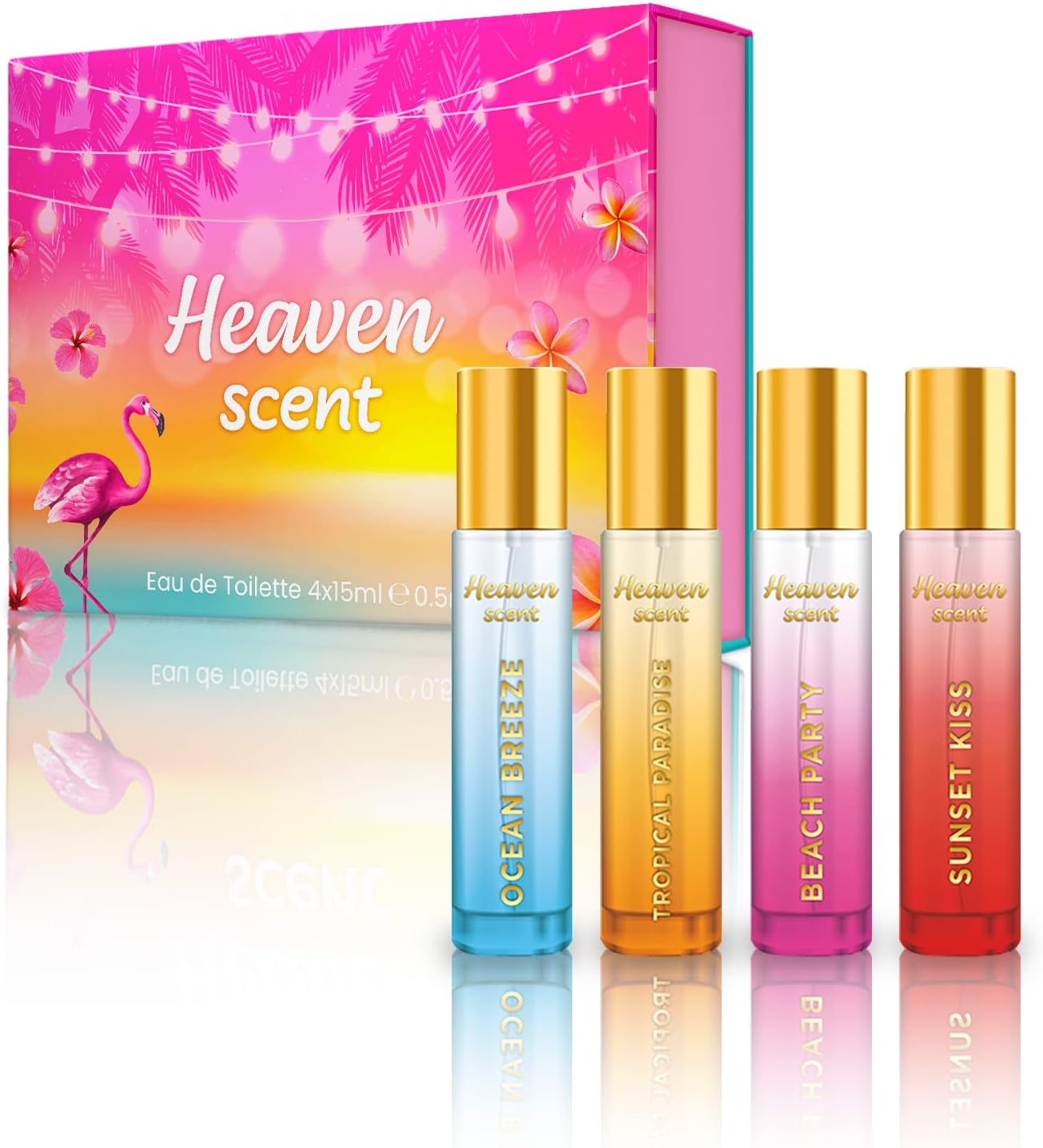Heaven Scent Women's EDT 4 x 15ml Premium Giftset