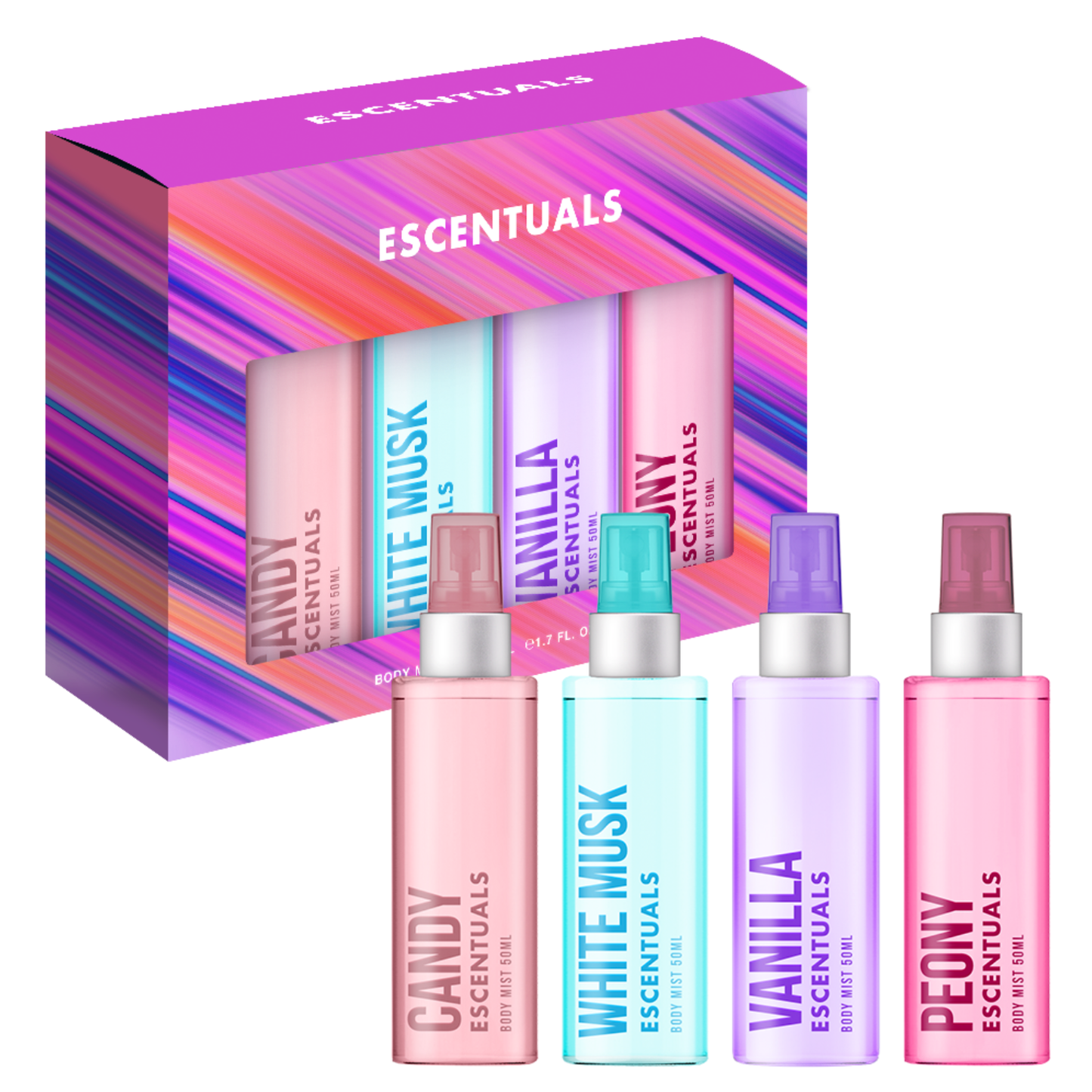 Escentuals Mini Body Mist 4 x 50ml Giftset (a fusion of scents)