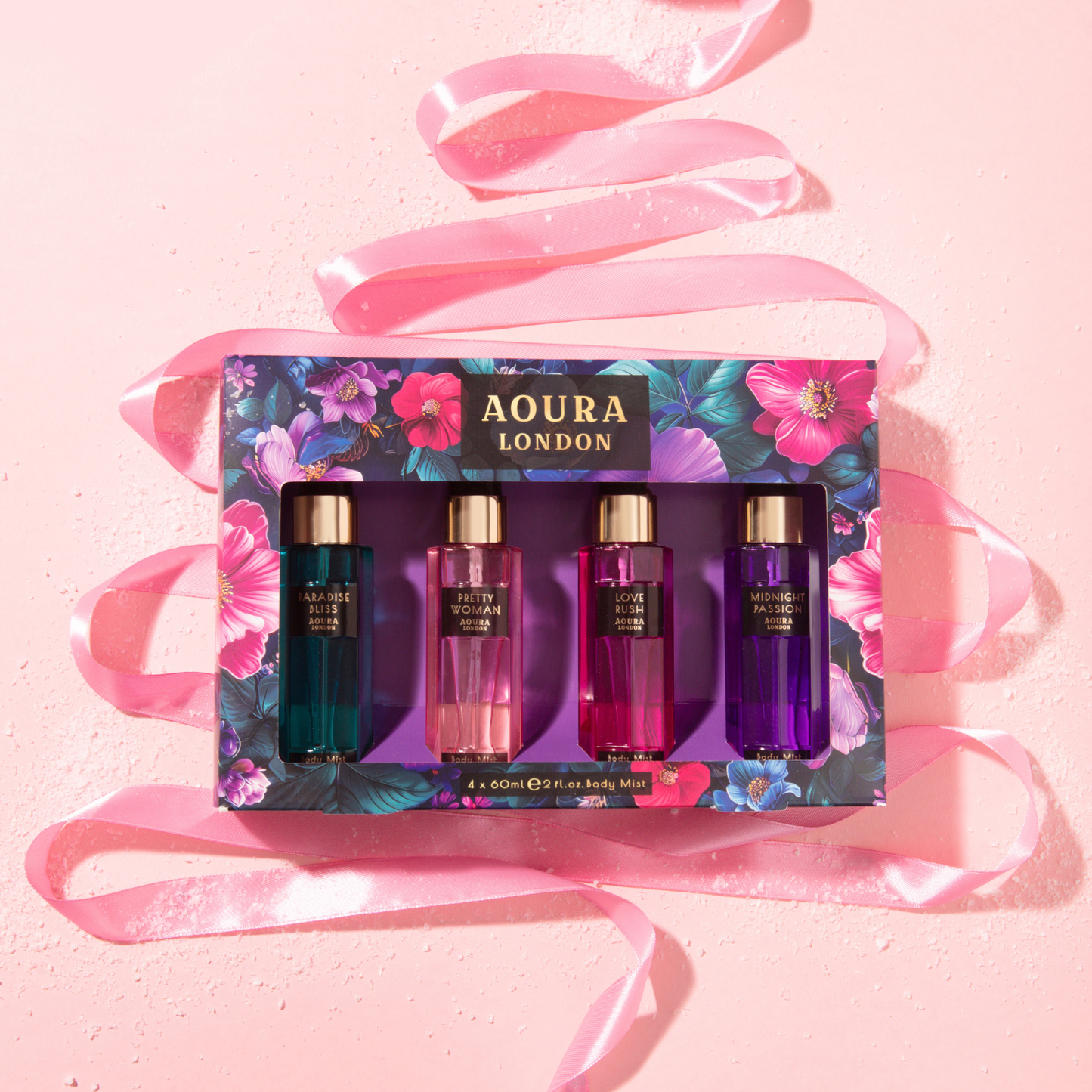 Aoura London Body Mist 4 x 60ml Giftset (sensual scents set)